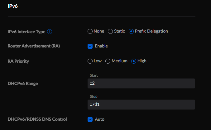 LAN settings